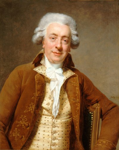 Portret van de architect Claude-Nicolas Ledoux 1736-1806, 1790 door Martin Drölling