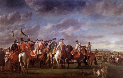 Keizer Jozef II van Oostenrijk in het kamp van Minkendorf nabij Baden in 1788 door Martin Ferdinand Quadal