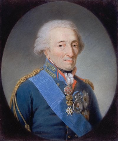 Portret van Prins Nikolay Ivanovich Saltykov door Martin Ferdinand Quadal