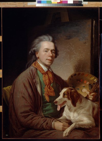 Zelfportret door Quadal, Martin Ferdinand door Martin Ferdinand Quadal