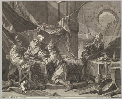 Isaak zegent Jakob door Martin Gottfried Crophius