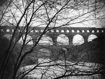 Pont du Gard, Provence, Frankrijk, 1937 door Martin Hurlimann