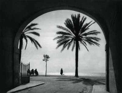 Quai des États-Unis, Nice, Frankrijk, 1937 door Martin Hurlimann