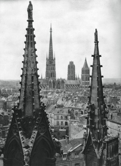 Rouen, Frankrijk, 1937 door Martin Hurlimann