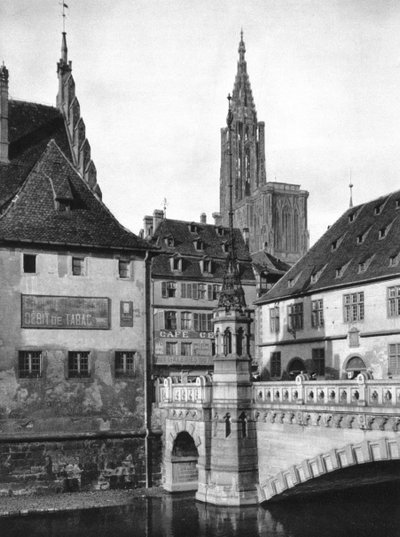 Straatsburg, Elzas, Frankrijk, 1937 door Martin Hurlimann