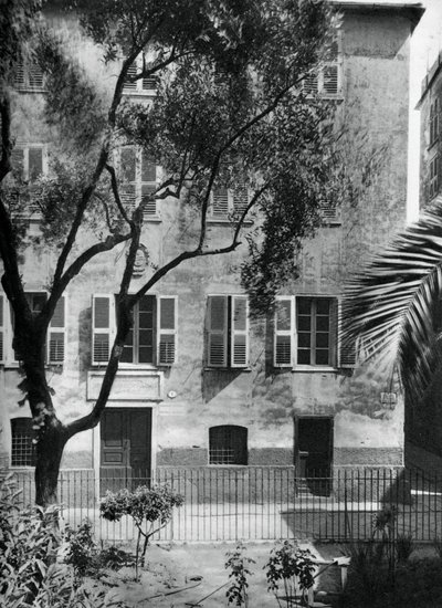 Het huis waar Napoleon werd geboren, Ajaccio, Corsica, 1937 door Martin Hurlimann