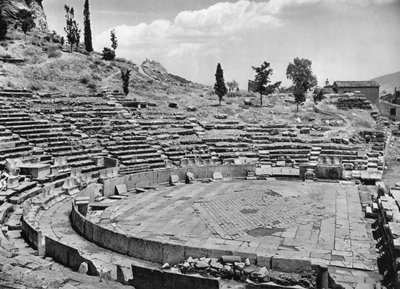 Theater van Dionysus, Athene, 1937 door Martin Hurlimann