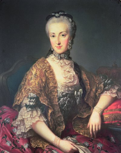 Aartshertogin Maria Anna Habsburg-Lothringen, genaamd Marianne (1738-89), tweede kind van keizerin Maria Theresia van Oostenrijk (1717-80) en Frans I (1708-65) door Martin II Mytens or Meytens