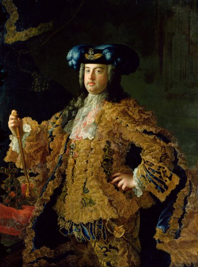 Frans I, Heilige Roomse Keizer en echtgenoot van Keizerin Maria Theresia van Oostenrijk door Martin II Mytens or Meytens