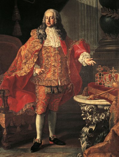 Portret van Karel VI van Oostenrijk (Wenen) door Martin II Mytens or Meytens