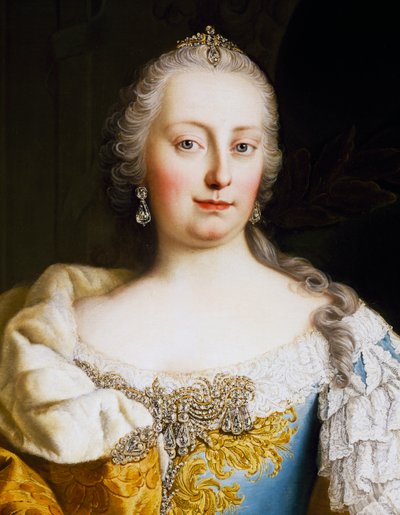 Portret van keizerin Maria Theresia van Oostenrijk (Wenen) door Martin II Mytens or Meytens