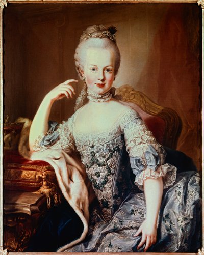 Portret van Marie Antoinette (1755-1793) toekomstige koningin van Frankrijk door Martin II Mytens or Meytens
