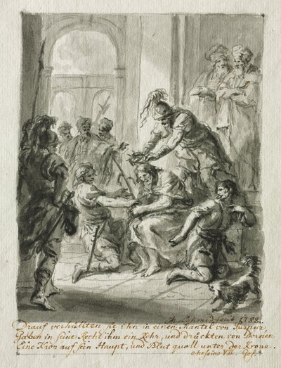 Christus met Doornenkroon door Martin Johann Schmidt