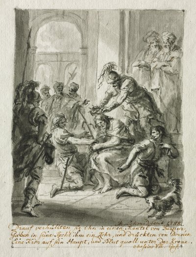 Christus gekroond met doornen, 1788 door Martin Johann Schmidt