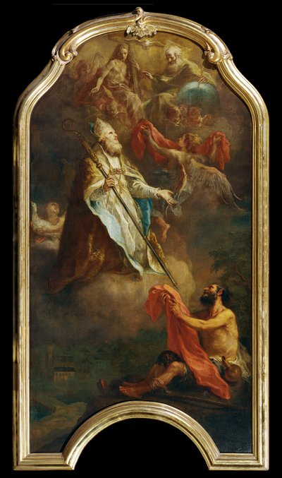 De heilige Martinus door Martin Johann Schmidt