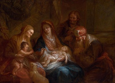 De heilige clan door Martin Johann Schmidt
