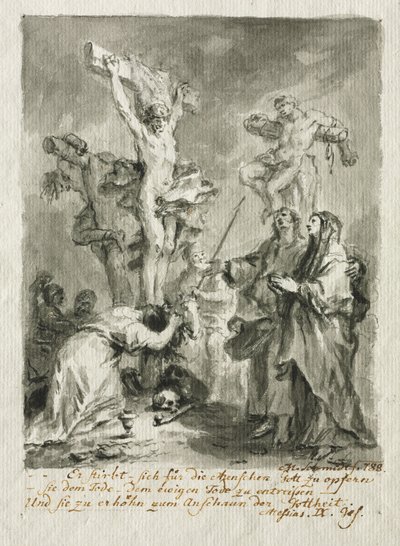 De Kruisiging, 1788 door Martin Johann Schmidt