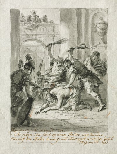 De geseling, 1788 door Martin Johann Schmidt