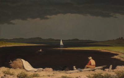 Naderende onweersbui, 1859 door Martin Johnson Heade