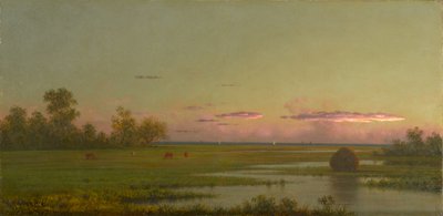 Zoutmoeras in Southport, Connecticut door Martin Johnson Heade