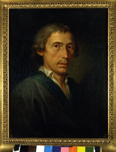 Portret van Giuseppe Parini (1729-1799) Italiaanse dichter en schrijver. Schilderij door Martin Knoller (1725-1804) 1760-1770 circa. Milaan door Martin Knoller