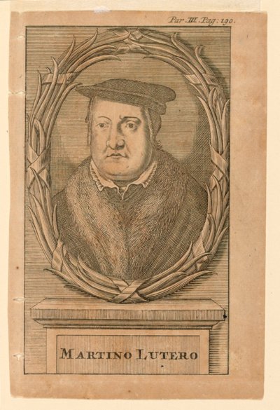 Portret van Martin Luther (1483-1546) door Martin Luther