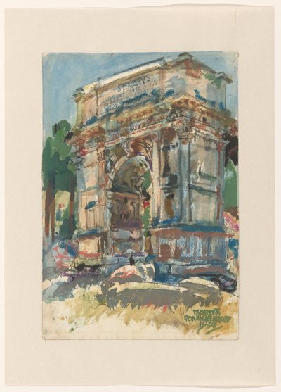 De boog van Titus, Rome door Martin Monnickendam