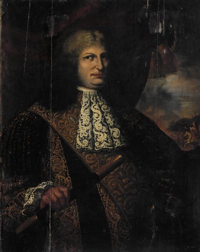 Portret van Cornelis Speelman, gouverneur-generaal van Nederlands-Indië door Martin Palin (attributed to)