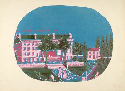 Bandboxontwerp Doven- en Stommenasiel, ca. 1939 door Martin Partyka