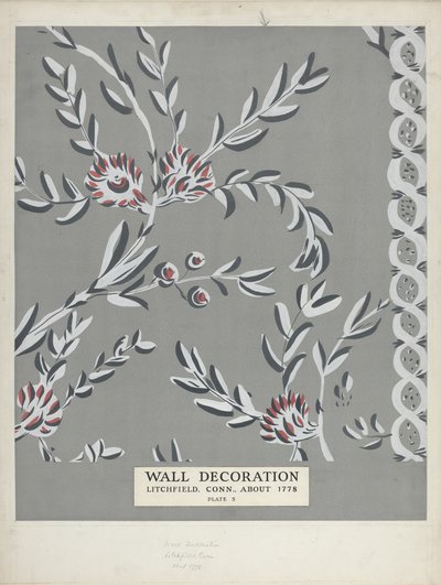 Versierde muur, ca. 1938 door Martin Partyka