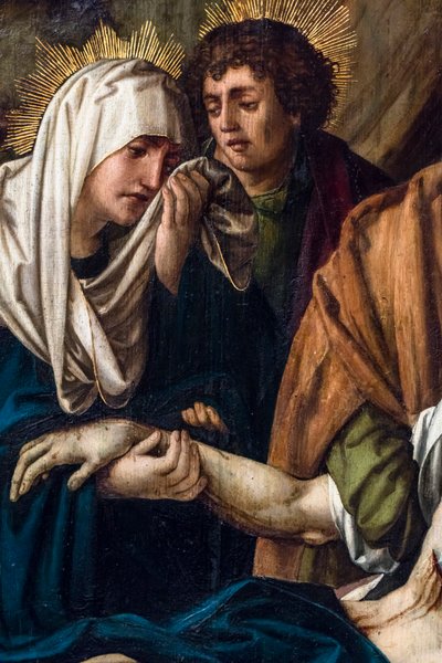 De graflegging van Christus door Martin Schaffner
