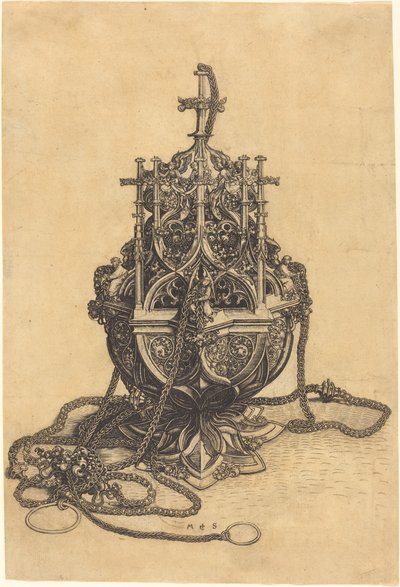 Een Wierookvat door Martin Schongauer