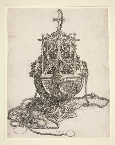 Een wierookvat door Martin Schongauer