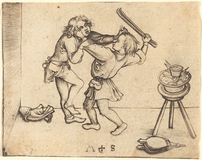 Leerlingen Vechten door Martin Schongauer