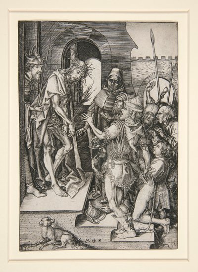 Christus Gepresenteerd aan het Volk (Ecce Homo) door Martin Schongauer