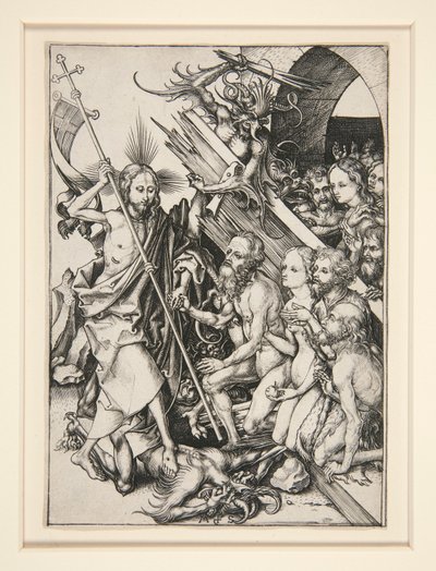 Christus in het Voorgeborchte door Martin Schongauer