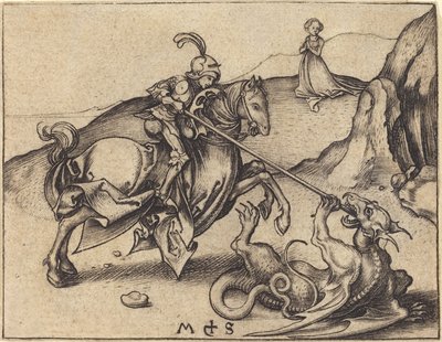 Sint Joris door Martin Schongauer