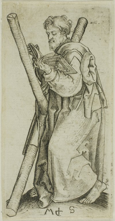 Andreas, van Apostelen door Martin Schongauer