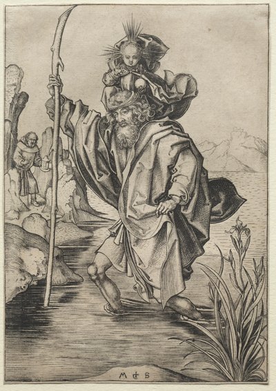 Sint-Christoffel door Martin Schongauer