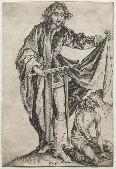 Sint Maarten door Martin Schongauer
