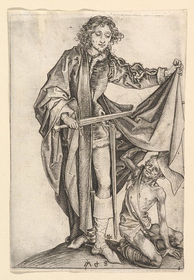 Sint Martinus, ca. 1435-1491 door Martin Schongauer