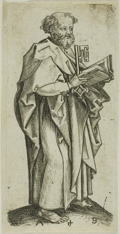 Petrus, van Apostelen door Martin Schongauer