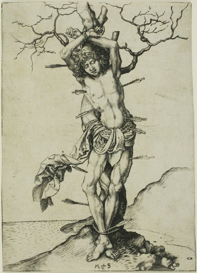 Sint Sebastiaan door Martin Schongauer