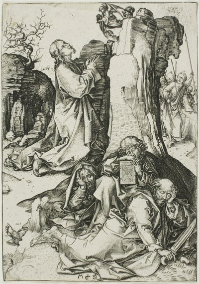De Agonie in de Tuin, uit De Passie door Martin Schongauer