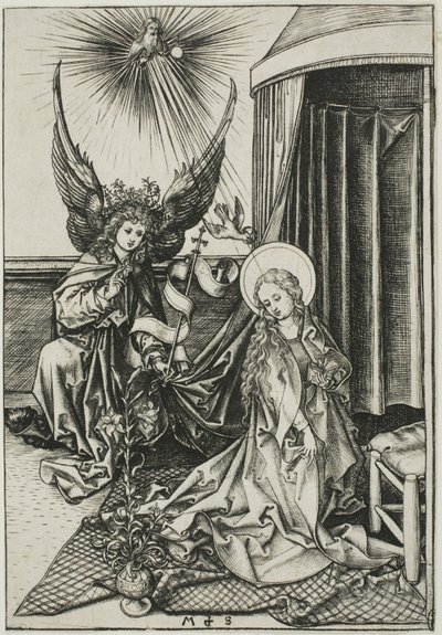 De Annunciatie door Martin Schongauer
