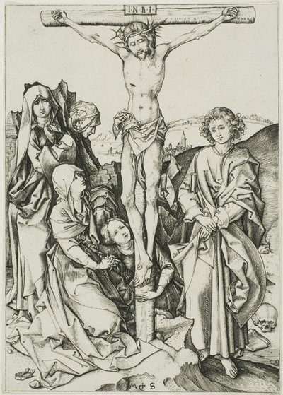 De Kruisiging, uit De Passie door Martin Schongauer