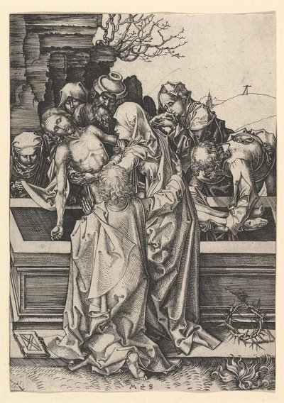 De graflegging van Christus door Martin Schongauer