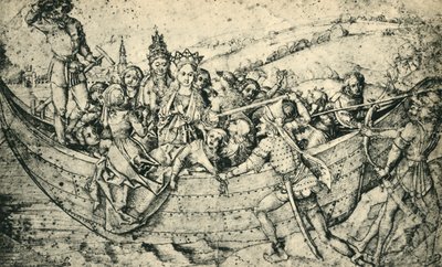 Het martelaarschap van Sint Ursula en haar metgezellen, ca. 1450, 1943 door Martin Schongauer