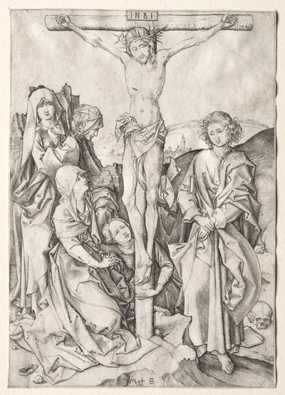 De Passie: Christus aan het kruis door Martin Schongauer