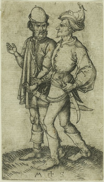 Twee Moren in Gesprek door Martin Schongauer